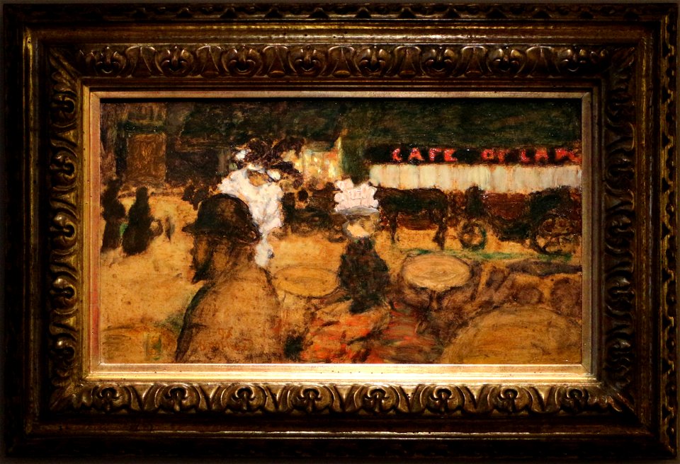 Pierre bonnard, toulouse-lautrec al caffè (la terrazza), 1897
