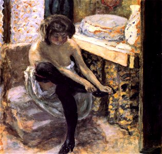 Pierre Bonnard Woman with Black Stocings 2