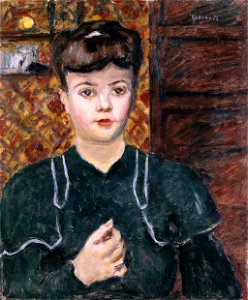 Pierre Bonnard Young Woman, Blue-Green Dress