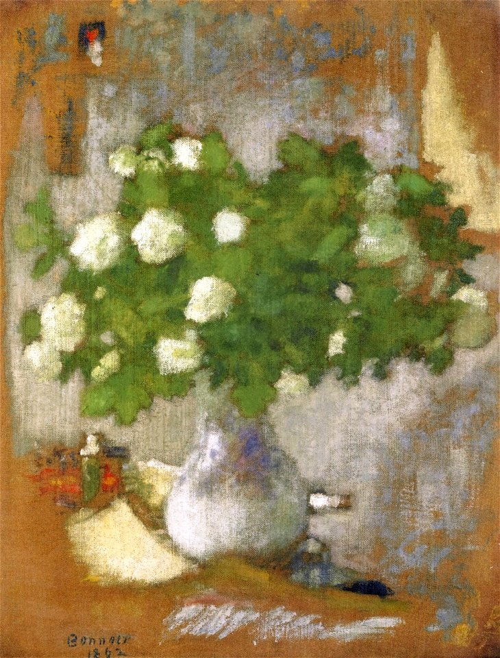 Pierre Bonnard Flowers, Snowballs 1892