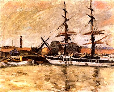 Pierre Bonnard, 1911 ca - Voilier à quai