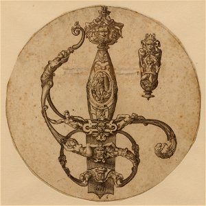 Pierre II Woeiriot de Bouzey - Poignée d’épée au guerrier armé