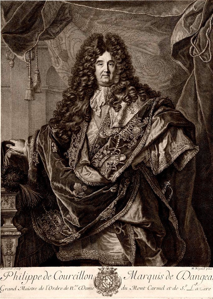 Pierre Drevet - Philippe de Courcillon de Dangeau