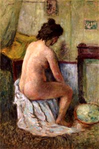 Pierre Bonnard Nude Woman Seated 1910