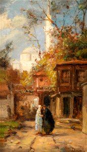 Pierre Henri Tetar van Elven Orientalische Straßenszene