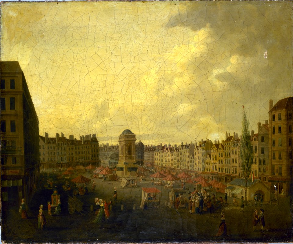 Pierre Lafontaine - Le marché des Innocents, vers 1791 - P190 - Musée Carnavalet
