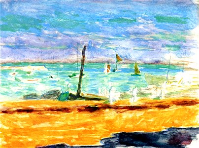 Pierre Bonnard Seascape in a Southern French Port