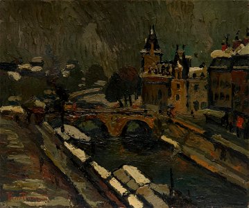 Pierre Dumont - Paris in Winter - 2008.19.11 - Yale University Art Gallery