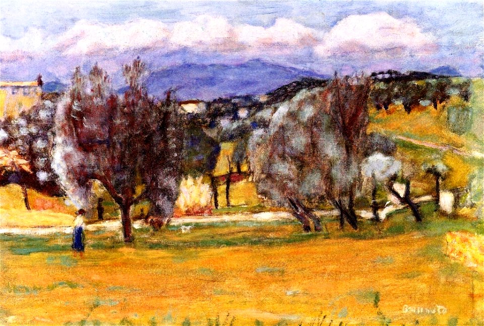 Pierre Bonnard Landscape with Mountains 1924
