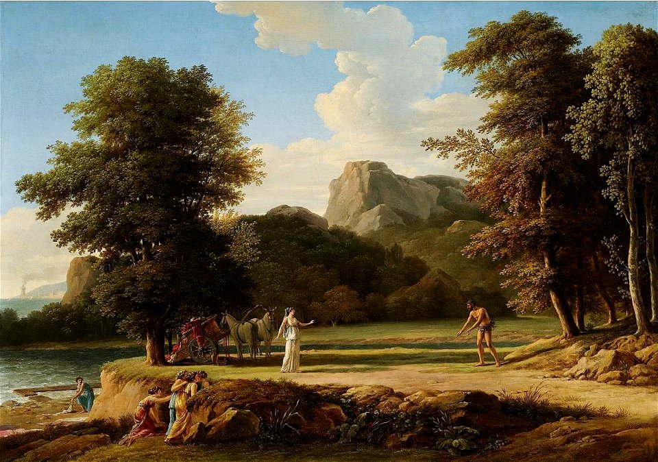 Pierre Henri de Valenciennes - Ulysses imploring the assistance of Nausicaa, 1790