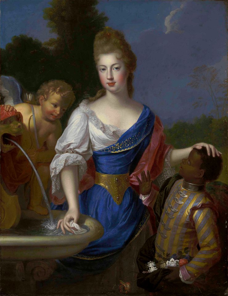 Pierre gobert portrait of a lady three-quarter-length traditionally id