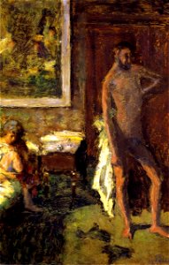 Pierre Bonnard Man and Woman in an Interior