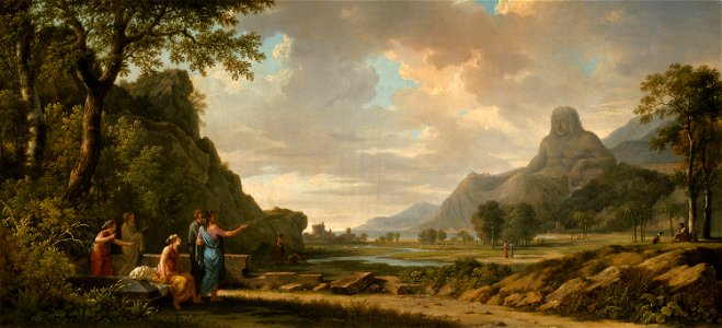 Pierre Henri de Valenciennes - Mount Athos Carved as a Monument to Alexander the Great - 1983.36 - Art Institute of Chicago