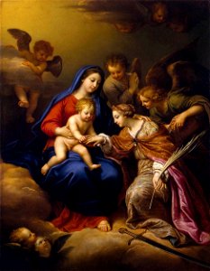 Pierre Mignard - Mystic Marriage of St Catherine - WGA15656