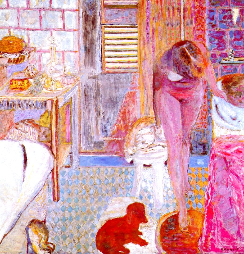 Pierre Bonnard Nude in Bathroom