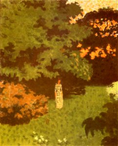 Pierre Bonnard Young Woman in a Landscape