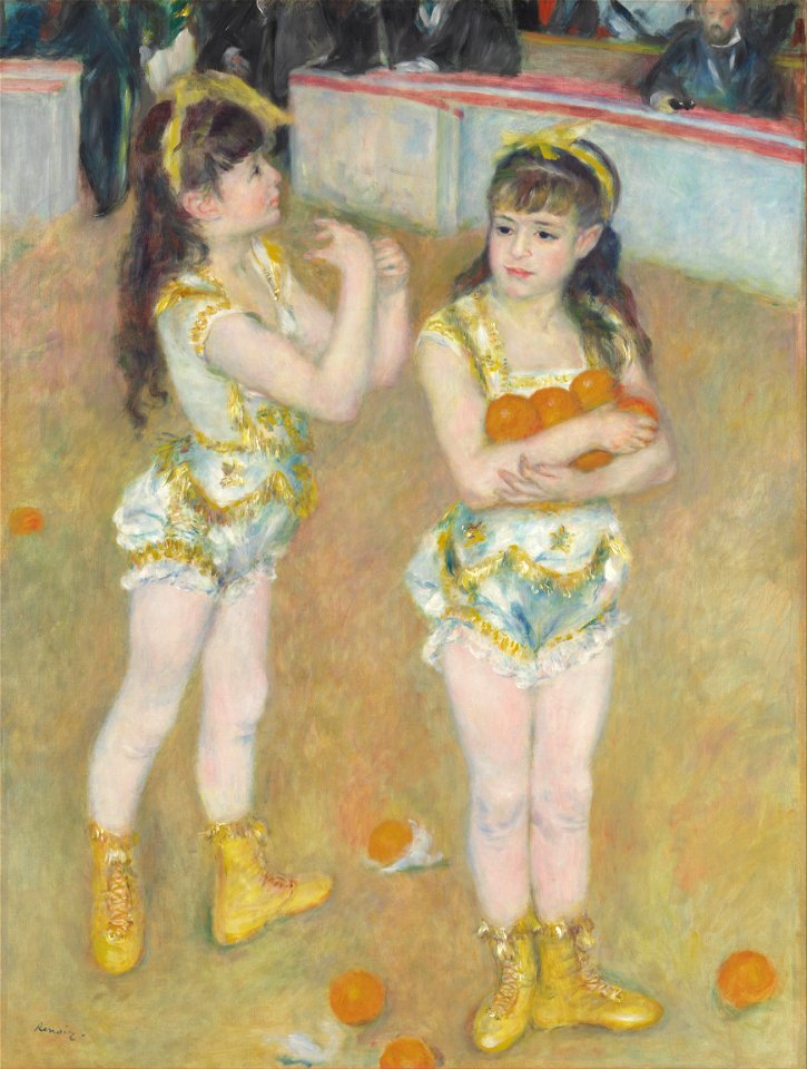 Pierre-Auguste Renoir - Acrobats at the Cirque Fernando (Francisca and Angelina Wartenberg) - Google Art Project