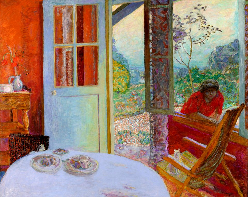 Pierre Bonnard, 1934-1935 - Grande salle à manger dans le jardin