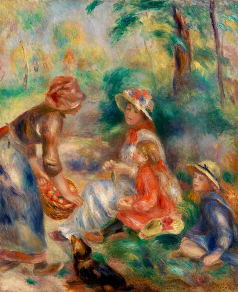 Pierre-Auguste Renoir - Apple Vendor (La Marchande de pommes) - BF8 - Barnes Foundation