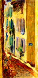 Pierre Bonnard Street with Green Shutters