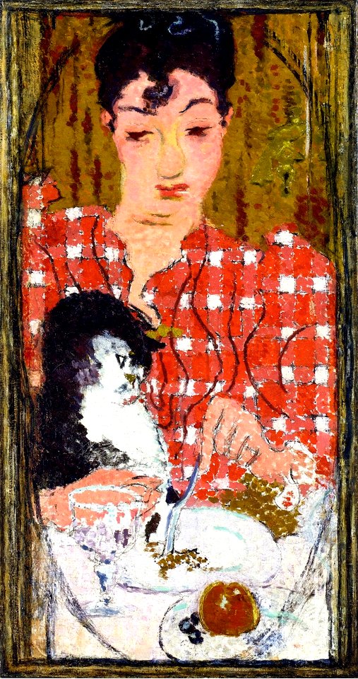 Pierre Bonnard The Checkered Blouse. Portrait of Mme claude Terrasse, the Artist's Sister