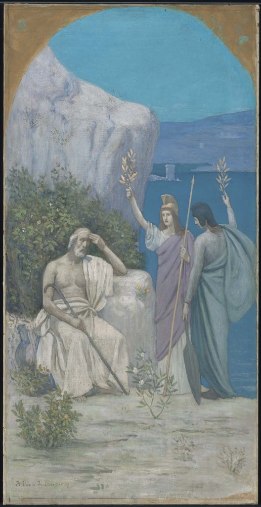Pierre Cécile Puvis de Chavannes - Homer, Epic Poetry (reduction of a mural in Boston Public Library) - 23.506 - Museum of Fine Arts