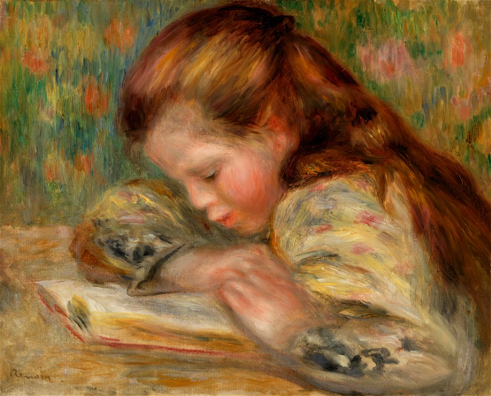 Pierre-Auguste Renoir - Child Reading (Enfant lisant) - BF51 - Barnes Foundation