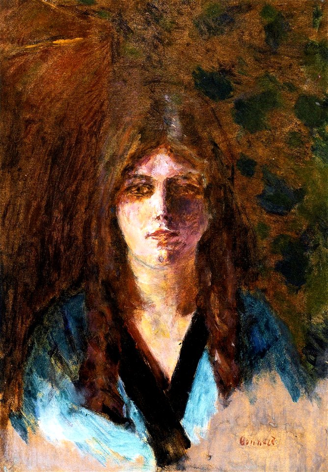Pierre Bonnard Woman's Head 1892