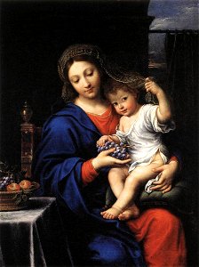 Pierre Mignard - The Virgin of the Grapes - WGA15663