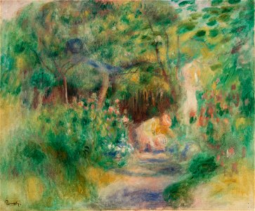 Pierre-Auguste Renoir - Landscape with Woman Gardening (Paysage et femme jardinant) - BF884 - Barnes Foundation
