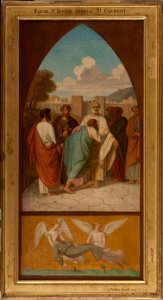 Pierre-Auguste Pichon - Esquisse pour l'église Saint -Séverin , Le pape saint Clément envoyant des missionnaires dans les Ga - PPP4762 - Musée des Beaux-Arts de la ville de Paris