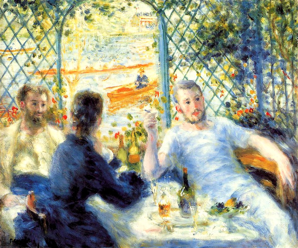 Pierre-Auguste Renoir - Canotiers, Déjeuner au bord de la rivière