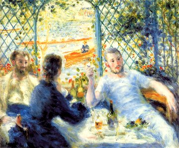 Pierre-Auguste Renoir - Canotiers, Déjeuner au bord de la rivière