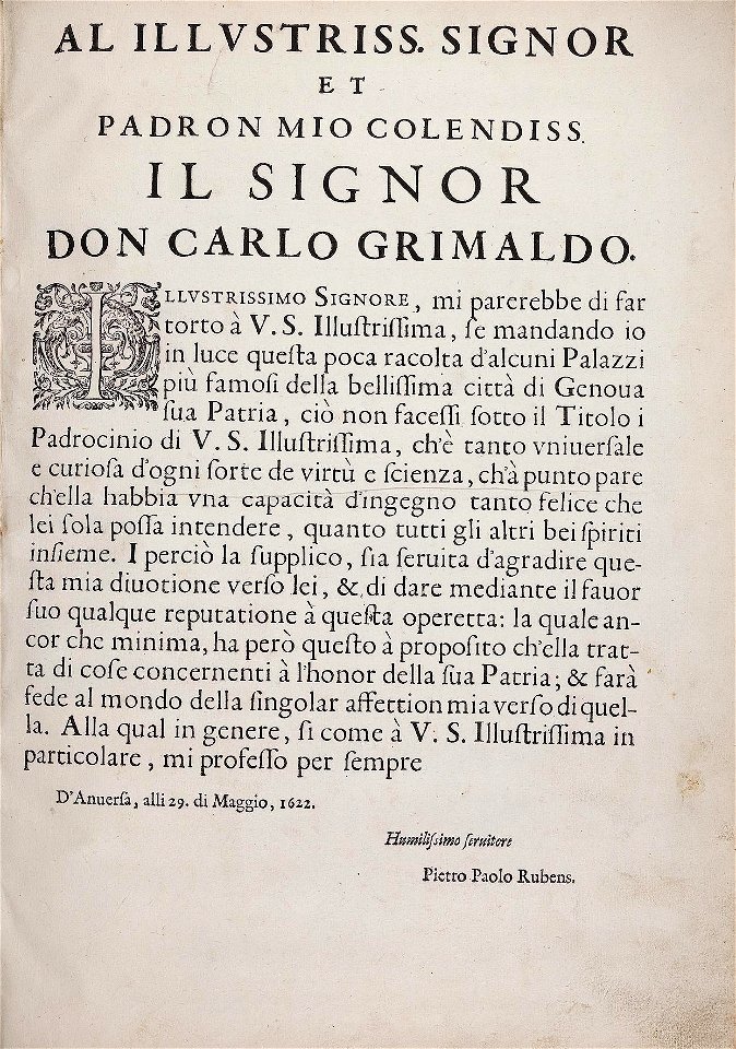 Pierre Paul Rubens - Palazzi di Genova, vol. I - G