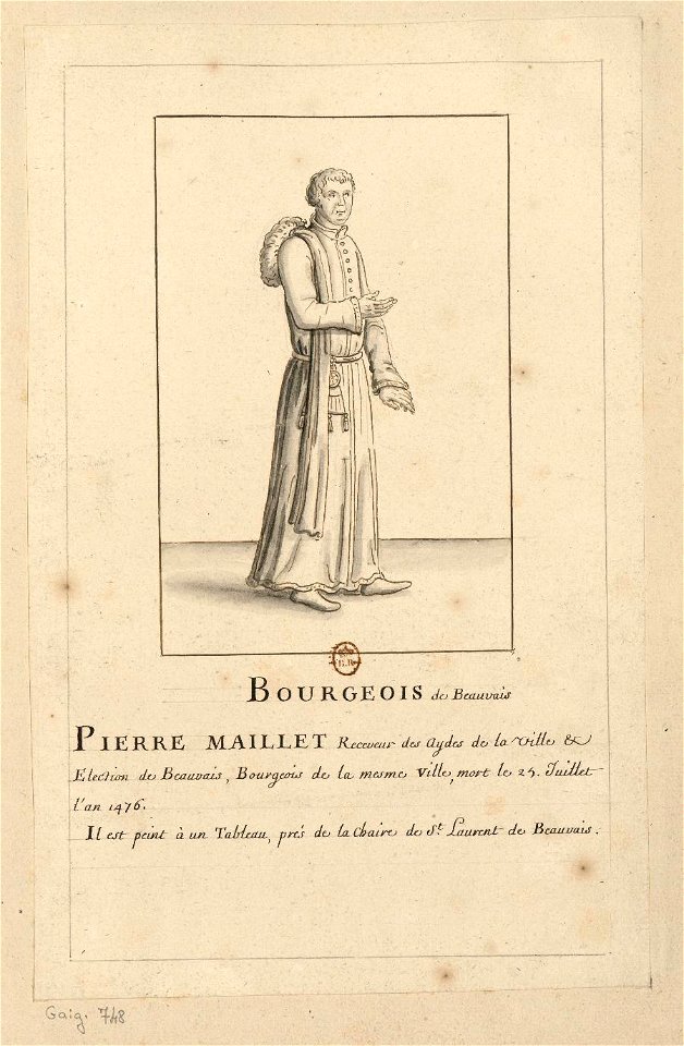 Pierre Maillet, receveur des aides de la ville et élection de Beauvais