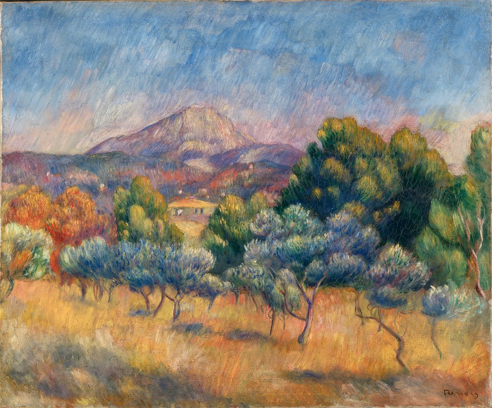 Pierre-Auguste Renoir - Mount of Sainte-Victoire - 1980.12.14 - Yale University Art Gallery