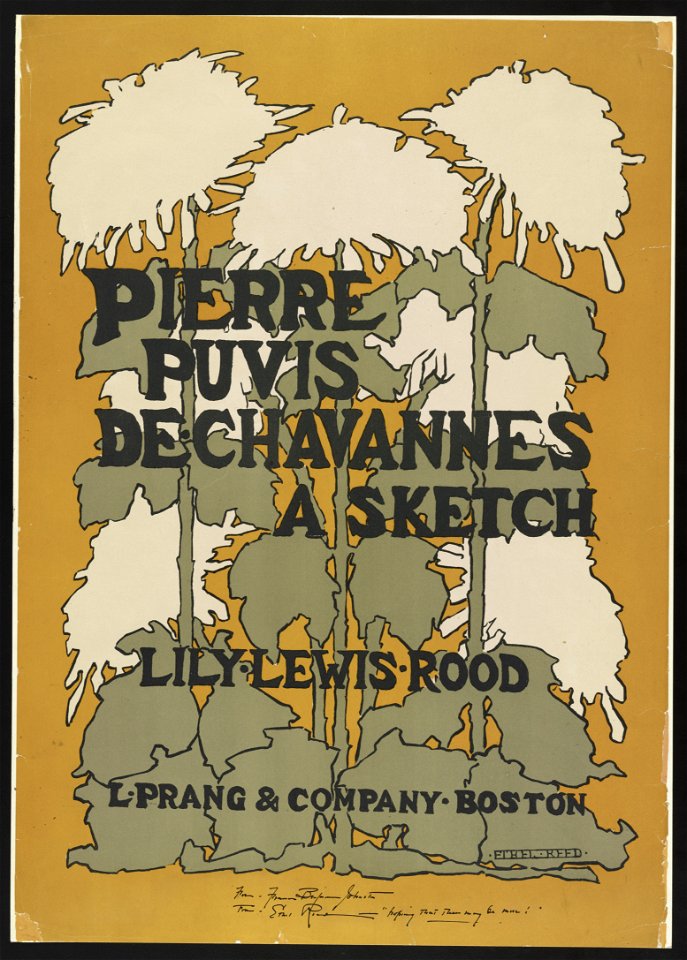 Pierre Puvis de Chavannes, a sketch (by) Lily Lewis Rood - Ethel Reed. LCCN2002721215