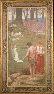 Pierre Puvis de Chavannes - Saint Genevieve as a Child at Prayer - 1942.188 - Fogg Museum