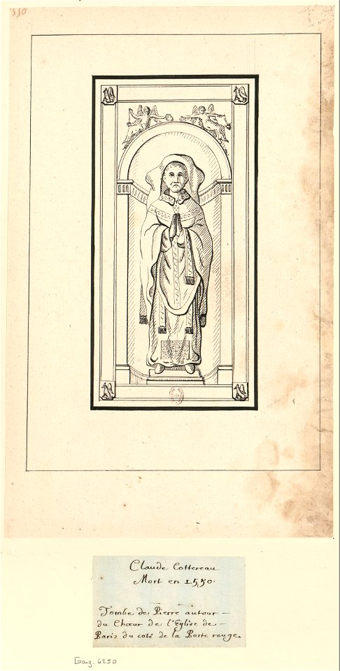 Pierre tombale de Claude Cotereau (original)