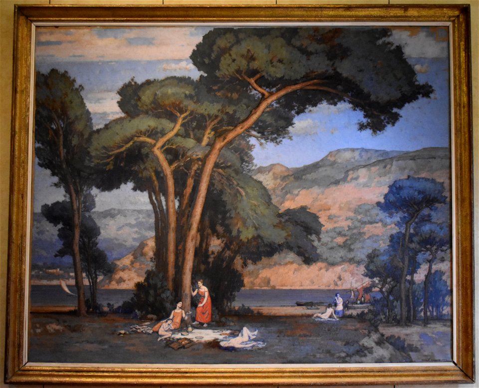 Pierre Magnan-Bernard - Paysage animé de Provence 01