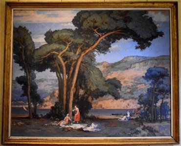 Pierre Magnan-Bernard - Paysage animé de Provence 01