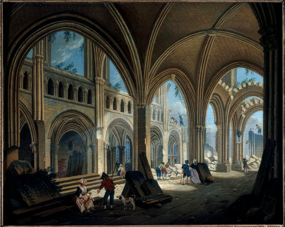 Pierre-Antoine Demachy - Démolition de l'église Saint-Jean-en-Grève, en 1800 (P87) - P87 - Musée Carnavalet