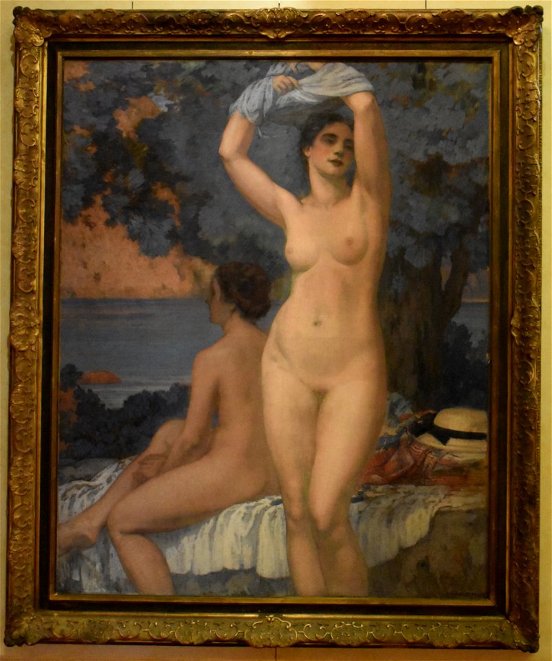 Pierre Magnan-Bernard - Deux nus devant la mer 01