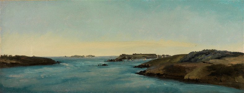 Pierre Henry de Valenciennes - Die Mündung der Rance bei Saint-Servan (Bretagne) - 2765 - Staatliche Kunsthalle Karlsruhe