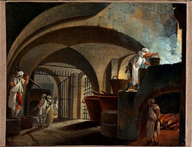 Pierre-Antoine Demachy - La fonderie des suifs à l'Hôtel-Dieu - P2824 - Musée Carnavalet
