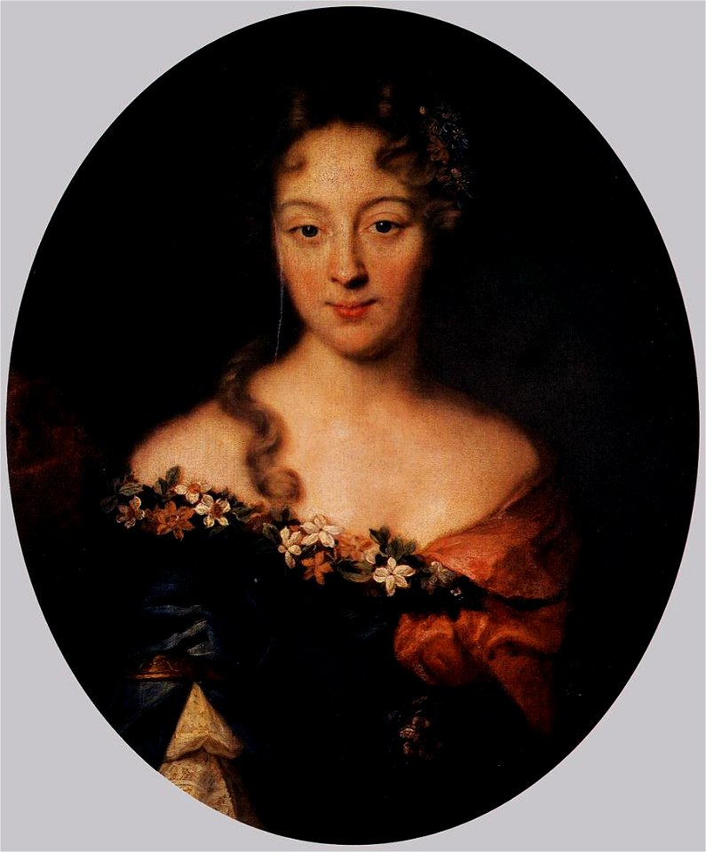 Pierre Mignard - Portrait of Françoise-Marguerite, Countess of Grignan - WGA15658