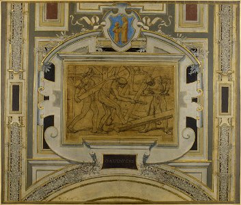 Pierre Victor Galland - Esquisse pour la galerie des métiers de l'Hôtel de Ville , Charpentiers - PPP4444 - Musée des Beaux-Arts de la ville de Paris
