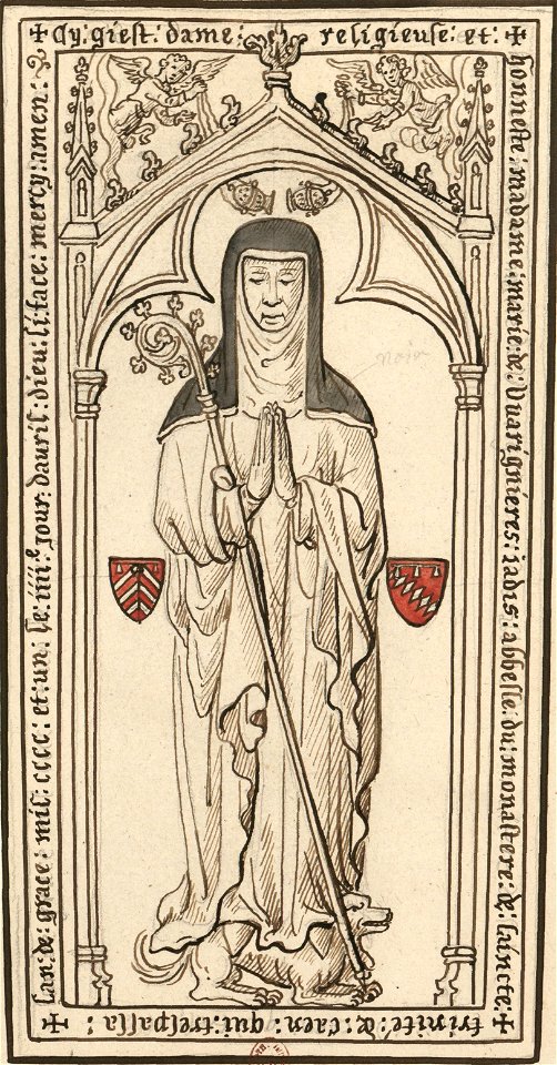 Pierre tombale de Marie de Varignières (cropped)
