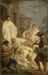 Pierre Subleyras - Der hl. Benedikt erweckt ein totes Kind - 1209 - Bavarian State Painting Collections