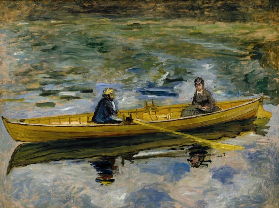Pierre-Auguste Renoir - Claude Monet et Mme Henriot